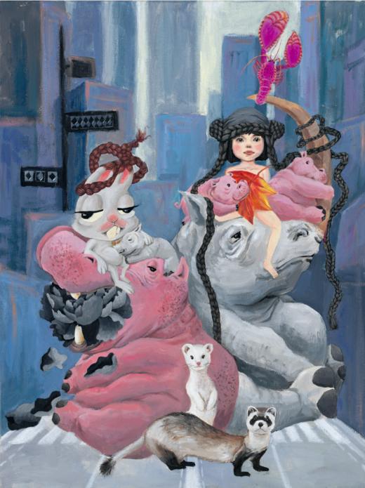 JoanneQ《人间-流浪》丙烯原作 商品图0