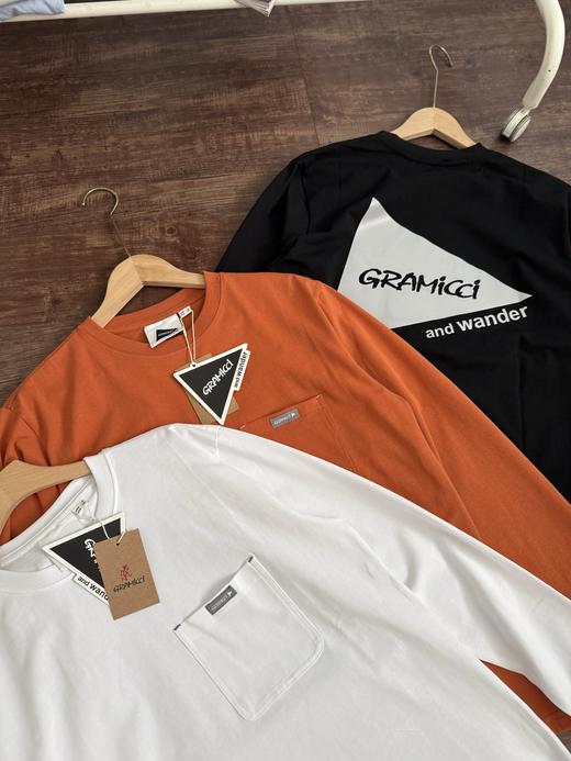 GRAMICCI x and wander联名 重磅纯棉纯棉230克长袖T恤 商品图1