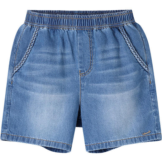 【实体店同款】女童全腰牛仔短裤夏季新款安奈儿童装AG526681 商品图5