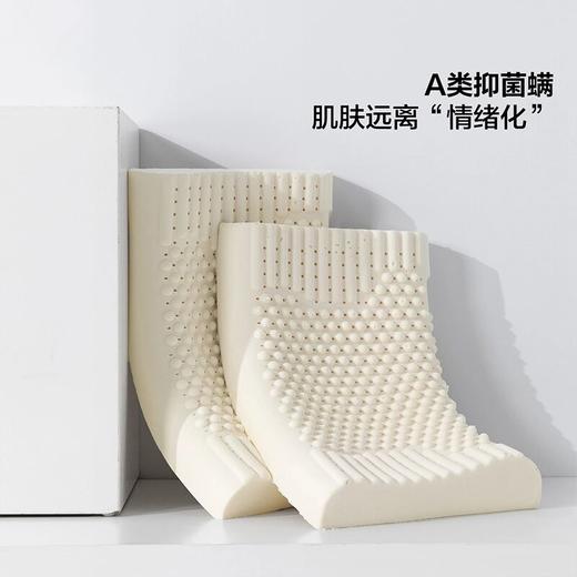 水星集团出品百丽丝家纺A类抑菌防螨透气按摩型天然乳胶对枕严选 商品图3
