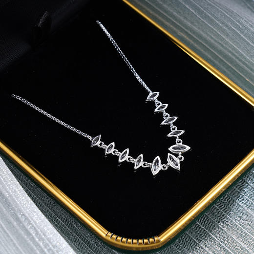 子佩集S925银【涟诗画韵】手链【YS-0692】纯银时尚锆石手链2503 商品图4