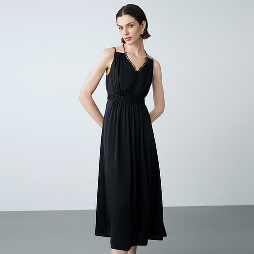 EITIE爱特爱夏季新款显瘦洋气修身吊带露背长裙连衣裙7807554 商品图2