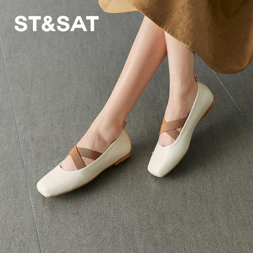 【柔软羊皮】星期六法式气质方头芭蕾玛丽珍SSD1111016 商品图7