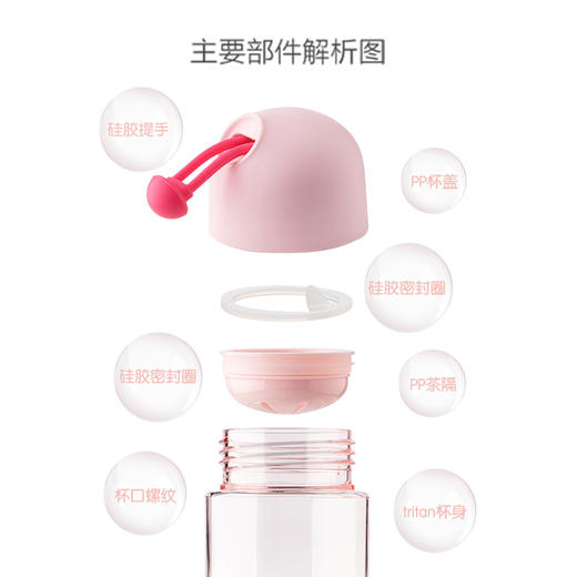 茶花豌豆随行杯540mL050006 商品图6