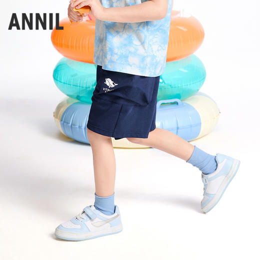 【实体店同款】男童全腰针织中裤夏季新款安奈儿童装XB526638 商品图1