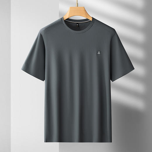 【冰丝无痕】【DDS】大依优型大码男装短袖T恤透气加肥加大大号半袖上衣男士胖子 商品图2