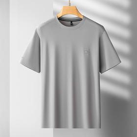 【冰丝无痕】【DDS】大依优型大码男装短袖T恤透气加肥加大大号半袖上衣男士胖子