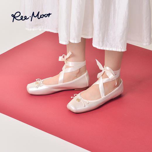Reemoor睿慕女鞋交叉绑带芭蕾鞋 | 平底鞋跟、减龄百搭、舒适轻便 商品图7