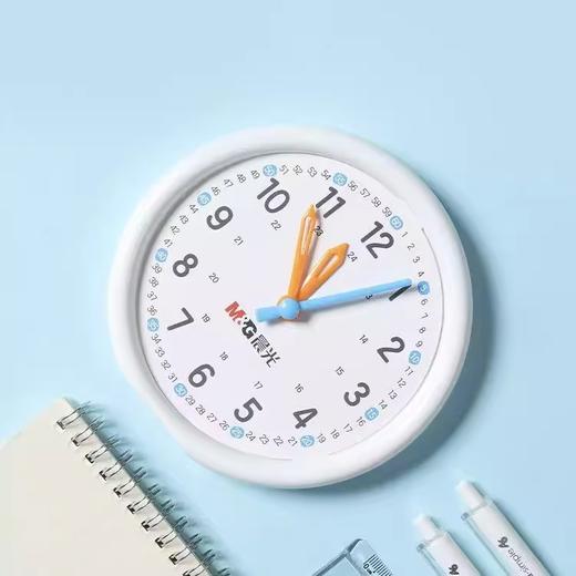 ASD998AH晨光学习钟表教具学生时钟模型一年级联动认识时间儿童学具（24小时制非联动） 商品图1