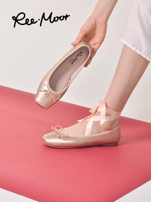 Reemoor睿慕女鞋交叉绑带芭蕾鞋 | 平底鞋跟、减龄百搭、舒适轻便 商品图0