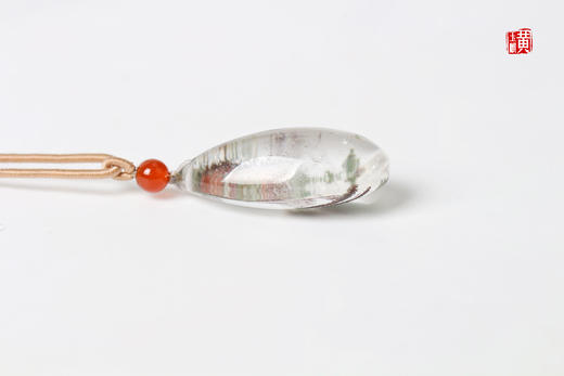 【幽翠幻镜】绿幽灵水晶吊坠 配精美挂绳 商品图5