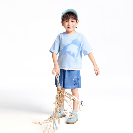 【实体店同款】男童圆领短袖针织衫夏季新款安奈儿童装XB521610 商品图3