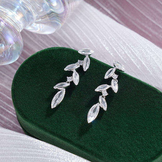 子佩集S925银【岁岁欢愉】耳钉【YEH-2970】纯银时尚麦穗锆石耳钉2503 商品图1