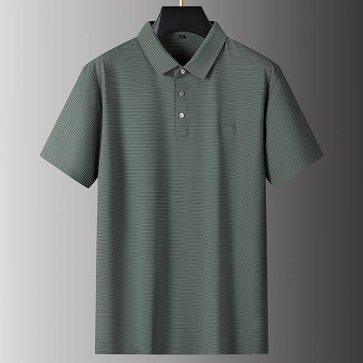 【冰丝】【DPS】大依优型大码短袖POLO衫高级感冰丝半袖男士大码夏季薄款肥佬运动翻领胖子 商品图1