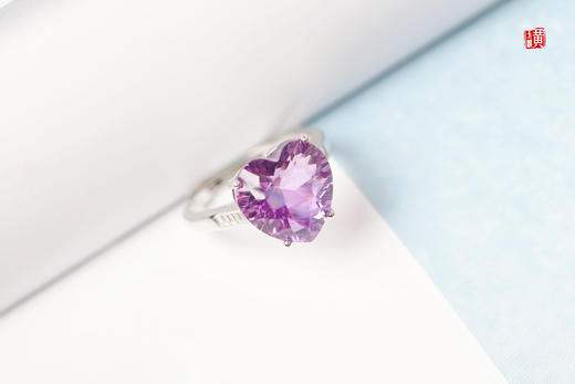 【星妍】紫水晶爱心戒指 商品图5
