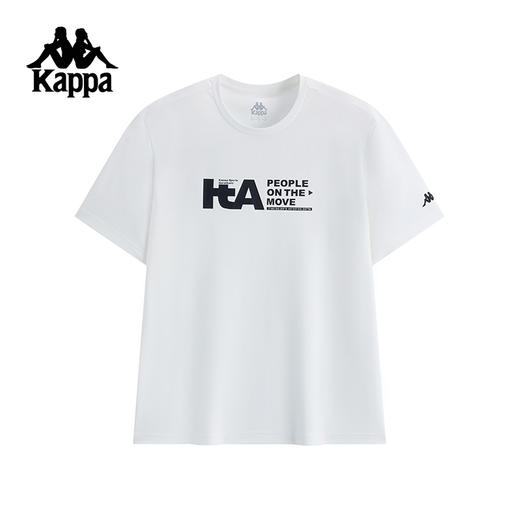 Kappa卡帕背靠背运动短袖t恤男2025新款夏季休闲圆领透气上衣男士K0F32TD44 商品图1