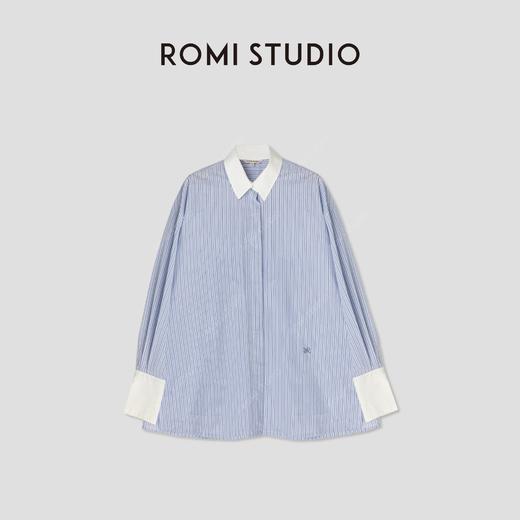 ROMI STUDIO【高品质】春夏标配 简约气质廓形薄款衬衣T3284 商品图3
