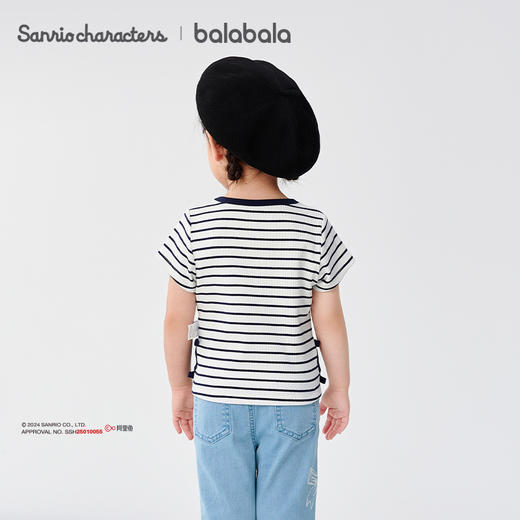 【HelloKittyIP】巴拉巴拉女童短袖T恤2025新款夏装镂空 商品图3