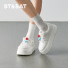 【轻便厚底】星期六潮酷玩家百搭小白鞋SSD1112454 商品缩略图3