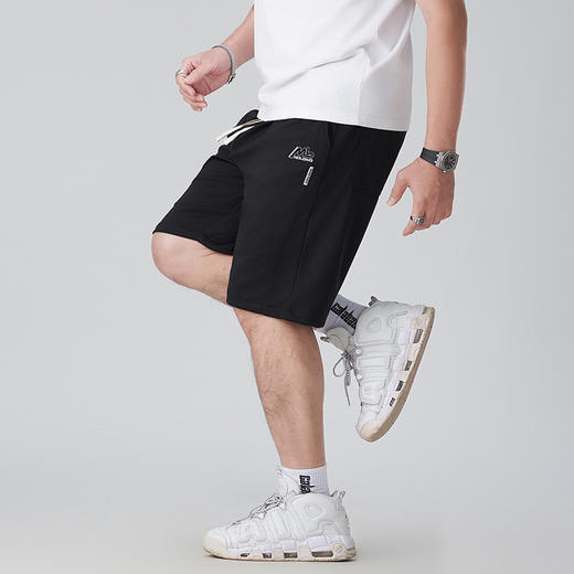 【DMH】大依优型大码男装五分短裤时尚流行宽松夏季抽绳休闲裤子刺绣加肥休闲五分裤潮流 商品图2