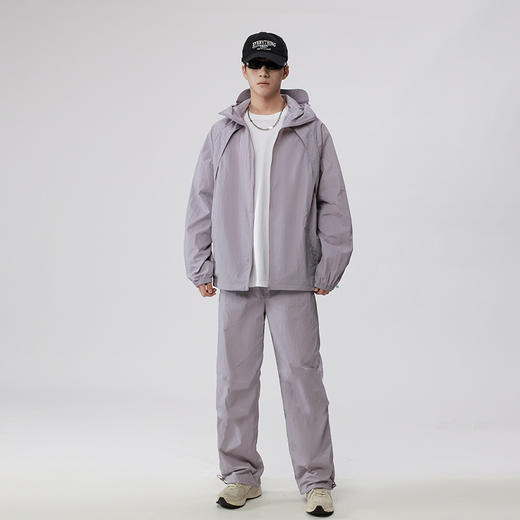 【下单赠送口罩】NICE SELF 2025春夏情侣款山影・防晒套装2.0 防晒衣+工装长裤 UPF50+ 轻盈透气 3色可选 商品图0