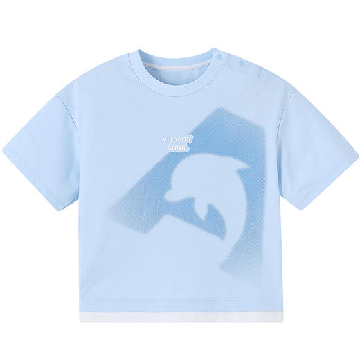 【实体店同款】男童圆领短袖针织衫夏季新款安奈儿童装XB521610 商品图6