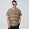 【DMH】大依优型大码条纹短袖T恤男装潮流街头休闲吸汗透气宽松半袖夏装上衣男士 商品缩略图1