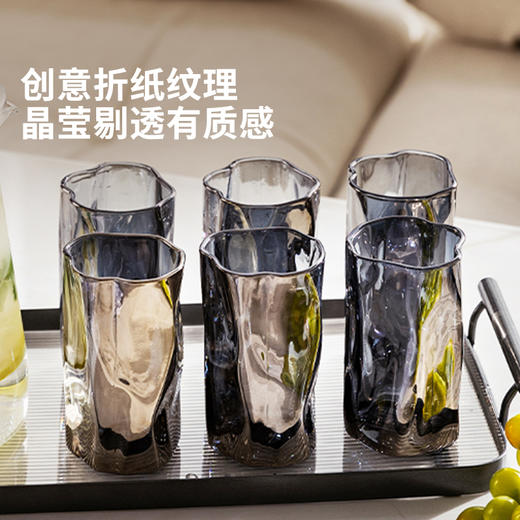 摩登主妇高级感玻璃杯2025新款水杯冷水壶轻奢泡茶杯家用杯子套装 商品图2