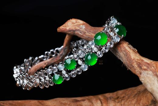 【翠影拾光】满绿翡翠手链-SL12410079W 商品图2