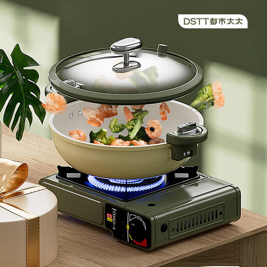 都市太太都市太太皇后·微压锅卡式气炉套装便携烧烤炉户外炊具微压锅气炉 商品图4