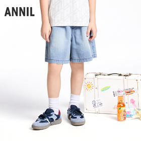 【实体店同款】男童全腰牛仔短裤夏季新款安奈儿童装AB526656
