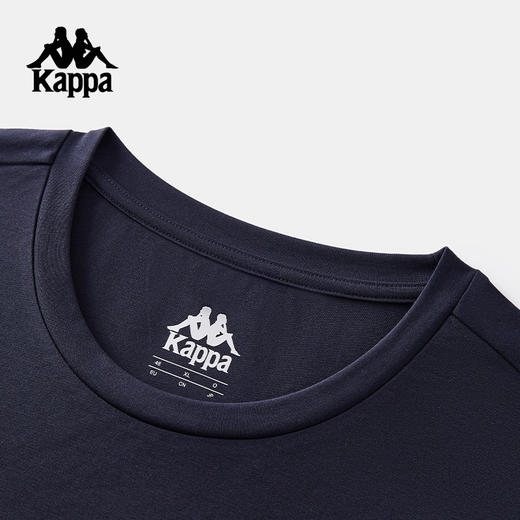 Kappa卡帕背靠背运动短袖t恤男2025新款夏季休闲圆领透气上衣男士K0F32TD44 商品图2