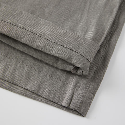 ROMI STUDIO“经典升级” 斜纹亚麻高腰透气杏仁绿阔腿西裤K3710 商品图10