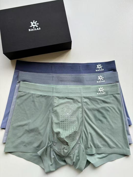 原单正品凯乐石—-男士内裤礼盒装
颜色：烟兰，湖兰，灰绿
尺码L XL XXL XXXL
一个三条 商品图3