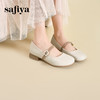 预售10天| Safiya/索菲娅2025法式温柔风浅口方头百搭中跟玛丽珍鞋 SFD1111109 商品缩略图4