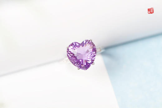 【星妍】紫水晶爱心戒指 商品图4