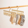 摩登主妇一字型晒衣架家用帽子收纳神器吊带袜子晾晒多夹子晾衣架 商品缩略图0