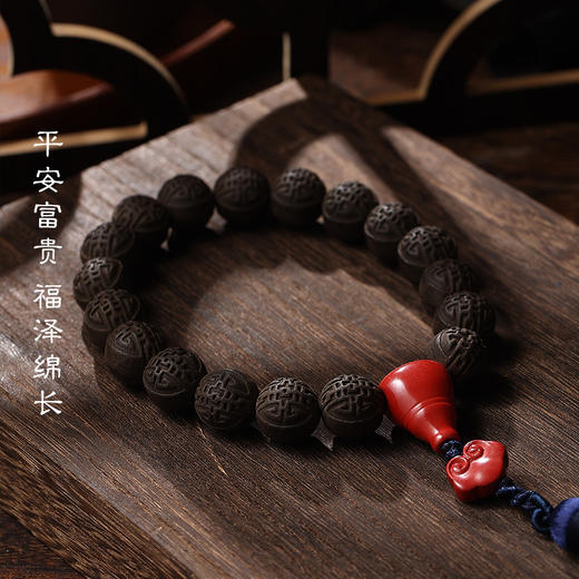 同仁堂男版十八子檀香沉香文玩手串生日礼物送男朋友老公 男版十八子（手持） 商品图2