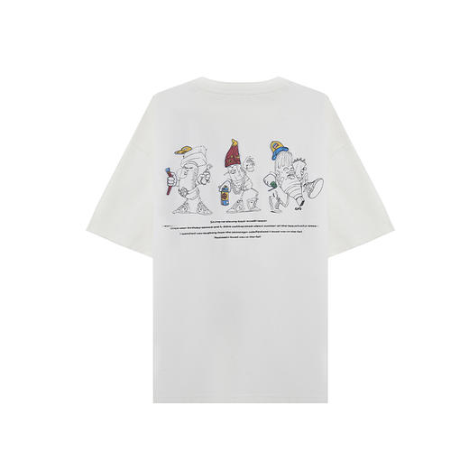 【断码清仓】HX 夏季圆领短袖T恤C102520013101/02 商品图3