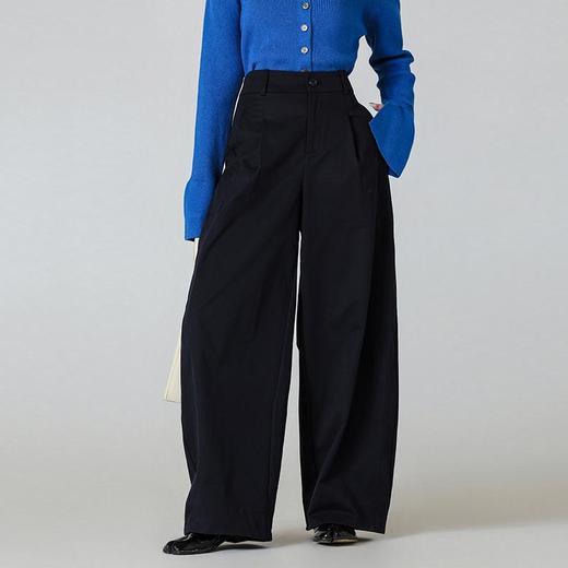 洛诗琳15029春季百搭单品高腰显瘦通勤直筒阔腿裤25256 商品图1