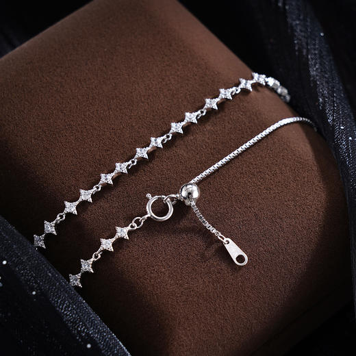 子佩集S925银【卧看星河】套链【FYL-1818】纯银项链时尚星星四芒星2503 商品图4