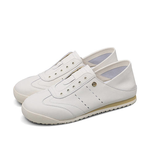 Safiya/索菲娅2025一脚蹬百搭懒人可踩跟透气德训平底休闲阿甘鞋SFD1112402 商品图1