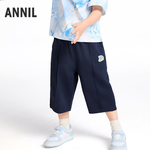 【实体店同款】男童全腰针织七分裤夏季新款安奈儿童装XB526635 商品图2