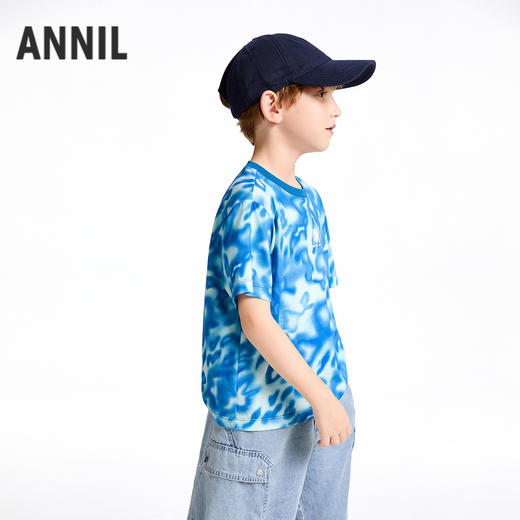 【实体店同款】男童圆领短袖针织衫夏季新款安奈儿童装AB521636 商品图2