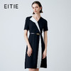 EITIE爱特爱夏新款气质大方通勤撞色收腰显瘦连衣裙7807517 商品缩略图0