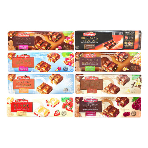 俄罗斯进口胜利牌巧克力 220g-250g 【多口味】 商品图5