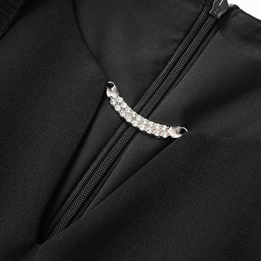 【高货wl】全新升级【铂金会员293/天猫399/差价106】(55508) 洛诗琳春夏新款连衣裙优雅气质名媛风木耳边露肩包臀裙女 商品图3