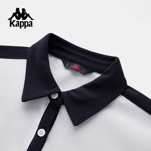 Kappa卡帕背靠背运动长袖polo衫女2025新款翻领t恤透气休闲上衣K0F42PC01 商品图3