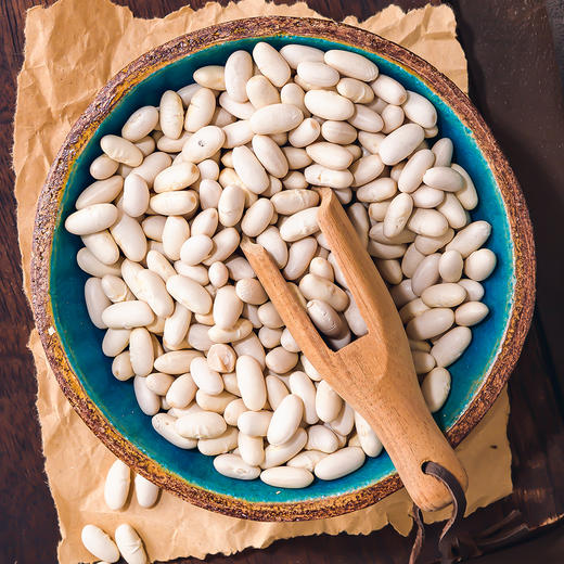 【食品】白腰豆云南农家老品种白芸豆饭豆白豆新豆500g/袋 商品图1