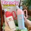 【春上新】【清仓】9楼母婴生活馆 卡通公仔保温杯便携带把手可爱大容量吸管保温杯800mL 活动价：29.9元 商品缩略图1
